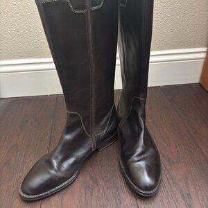 Lightly Worn Brown Knee High Boots